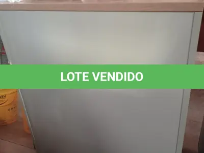 LOTE 242 - 01 ARMÁRIO BAIXO EM MADEIRA COM 02 PORTAS E 02 PRATELEIRAS. (NO ESTADO, LEILÃO NÃO TEM GARANTIA E NEM DEVOLUÇÃO, SUJEITO A POSSÍVEIS AVARIAS VISÍVEIS/OCULTAS E/OU AUSÊNCIA DE COMPONENTES).