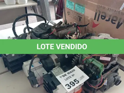 LOTE 395 - 01 LOTE COM DISJUNTORES E MOTORES DIVERSOS. (NO ESTADO, LEILÃO NÃO TEM GARANTIA E NEM DEVOLUÇÃO, SUJEITO A POSSÍVEIS AVARIAS VISÍVEIS/OCULTAS E/OU AUSÊNCIA DE COMPONENTES).
