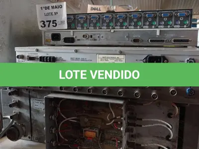 LOTE 375 - 05 EQUIPAMENTOS ELETRÔNICOS DIVERSOS. (NO ESTADO, LEILÃO NÃO TEM GARANTIA E NEM DEVOLUÇÃO, SUJEITO A POSSÍVEIS AVARIAS VISÍVEIS/OCULTAS E/OU AUSÊNCIA DE COMPONENTES).