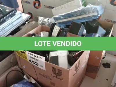 LOTE 452 - 01 LOTE COM MATERIAIS DIVERSOS. (NO ESTADO, LEILÃO NÃO TEM GARANTIA E NEM DEVOLUÇÃO, SUJEITO A POSSÍVEIS AVARIAS VISÍVEIS/OCULTAS E/OU AUSÊNCIA DE COMPONENTES).