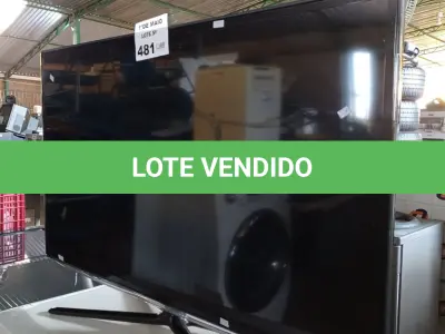 LOTE 481 - 01 TV SAMSUNG 40” POL PARA RETIRADA DE PEÇAS. (NO ESTADO, LEILÃO NÃO TEM GARANTIA E NEM DEVOLUÇÃO, SUJEITO A POSSÍVEIS AVARIAS VISÍVEIS/OCULTAS E/OU AUSÊNCIA DE COMPONENTES).