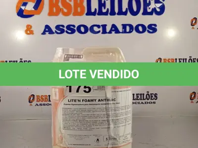 LOTE 175 - 02 GALÕES DE ESPUMA HIGIENIZADORA PARA ANTISSEPSIA INSTANTÂNEA DAS MÃOS 5L CADA. (NO ESTADO, LEILÃO NÃO TEM GARANTIA E NEM DEVOLUÇÃO, SUJEITO A POSSÍVEIS AVARIAS VISÍVEIS/OCULTAS E/OU AUSÊNCIA DE COMPONENTES).