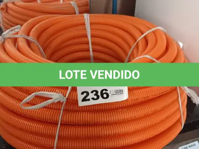 LOTE 236 - 01 ROLO DE MANGUEIRA CORRUGADA. (NO ESTADO, LEILÃO NÃO TEM GARANTIA E NEM DEVOLUÇÃO, SUJEITO A POSSÍVEIS AVARIAS VISÍVEIS/OCULTAS E/OU AUSÊNCIA DE COMPONENTES).