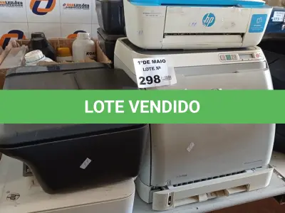 LOTE 298 - 01 LOTE COM VÁRIAS IMPRESSORAS E PÓ PARA TONNER MARCAS E MODELOS DIVERSOS. (NO ESTADO, LEILÃO NÃO TEM GARANTIA E NEM DEVOLUÇÃO, SUJEITO A POSSÍVEIS AVARIAS VISÍVEIS/OCULTAS E/OU AUSÊNCIA DE COMPONENTES).