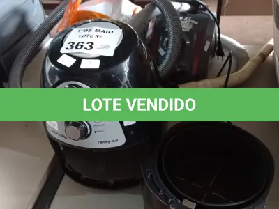 LOTE 363 - 01 AIR FRY MARCA MONDIAL 220V E 02 ASPIRADORES DE PÓ MARCAS E MODELOS DIVERSOS.  (NO ESTADO, LEILÃO NÃO TEM GARANTIA E NEM DEVOLUÇÃO, SUJEITO A POSSÍVEIS AVARIAS VISÍVEIS/OCULTAS E/OU AUSÊNCIA DE COMPONENTES).