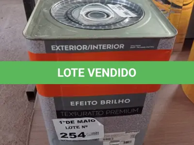LOTE 254 - 01 LATA DE TEXTURATTO EFEITO BRILHO SUVINIL BASE 24KG. (NO ESTADO, LEILÃO NÃO TEM GARANTIA E NEM DEVOLUÇÃO, SUJEITO A POSSÍVEIS AVARIAS VISÍVEIS/OCULTAS E/OU AUSÊNCIA DE COMPONENTES).