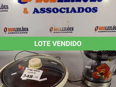 LOTE 348 - 01 ESPREMEDOR DE CITRUS INCOMPLETO E 01 CAÇAROLA ELÉTRICA. (NO ESTADO, LEILÃO NÃO TEM GARANTIA E NEM DEVOLUÇÃO, SUJEITO A POSSÍVEIS AVARIAS VISÍVEIS/OCULTAS E/OU AUSÊNCIA DE COMPONENTES).