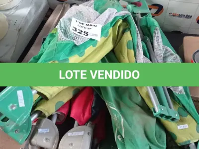 LOTE 325 - 02 BERÇOS DOBRÁVEIS. (NO ESTADO, LEILÃO NÃO TEM GARANTIA E NEM DEVOLUÇÃO, SUJEITO A POSSÍVEIS AVARIAS VISÍVEIS/OCULTAS E/OU AUSÊNCIA DE COMPONENTES).