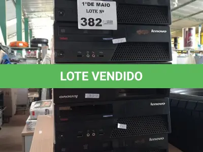 LOTE 382 - 02 CPU’S PARA RETIRADA DE PEÇAS. (NO ESTADO, LEILÃO NÃO TEM GARANTIA E NEM DEVOLUÇÃO, SUJEITO A POSSÍVEIS AVARIAS VISÍVEIS/OCULTAS E/OU AUSÊNCIA DE COMPONENTES).