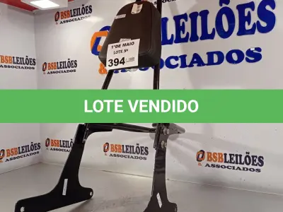 LOTE 394 - 01 SISSY-BAR PARA MOTOS.  (NO ESTADO, LEILÃO NÃO TEM GARANTIA E NEM DEVOLUÇÃO, SUJEITO A POSSÍVEIS AVARIAS VISÍVEIS/OCULTAS E/OU AUSÊNCIA DE COMPONENTES).