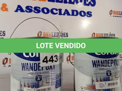 LOTE 443 - 02 GALÕES DE EPÓXI CANALIZÁVEL CORAL PARTE “A” 3,6L. (NO ESTADO, LEILÃO NÃO TEM GARANTIA E NEM DEVOLUÇÃO, SUJEITO A POSSÍVEIS AVARIAS VISÍVEIS/OCULTAS E/OU AUSÊNCIA DE COMPONENTES).