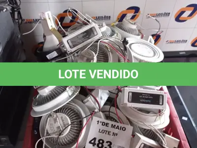 LOTE 483 - 01 LOTE COM VÁRIAS LUMINÁRIAS DE LED DE EMBUTIR MODELOS DIVERSOS. (NO ESTADO, LEILÃO NÃO TEM GARANTIA E NEM DEVOLUÇÃO, SUJEITO A POSSÍVEIS AVARIAS VISÍVEIS/OCULTAS E/OU AUSÊNCIA DE COMPONENTES).