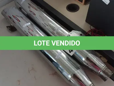 LOTE 430 - 02 PONTEIRAS PARA ESCAPAMENTO DE MOTOS CUSTON. (NO ESTADO, LEILÃO NÃO TEM GARANTIA E NEM DEVOLUÇÃO, SUJEITO A POSSÍVEIS AVARIAS VISÍVEIS/OCULTAS E/OU AUSÊNCIA DE COMPONENTES).