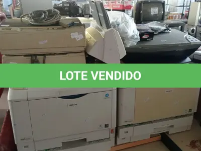 LOTE 461 - 05 IMPRESSORAS MARCAS E MODELOS DIVERSOS PARA RETIRADA DE PEÇAS. (NO ESTADO, LEILÃO NÃO TEM GARANTIA E NEM DEVOLUÇÃO, SUJEITO A POSSÍVEIS AVARIAS VISÍVEIS/OCULTAS E/OU AUSÊNCIA DE COMPONENTES).
