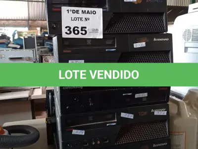 LOTE 365 - 06 CPU’S PARA RETIRADA DE PEÇAS. (NO ESTADO, LEILÃO NÃO TEM GARANTIA E NEM DEVOLUÇÃO, SUJEITO A POSSÍVEIS AVARIAS VISÍVEIS/OCULTAS E/OU AUSÊNCIA DE COMPONENTES).