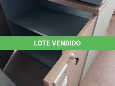 LOTE 400 - 01 ARMÁRIO BAIXO EM MADEIRA COM 02 PORTAS E 01 PRATELEIRA. (NO ESTADO, LEILÃO NÃO TEM GARANTIA E NEM DEVOLUÇÃO, SUJEITO A POSSÍVEIS AVARIAS VISÍVEIS/OCULTAS E/OU AUSÊNCIA DE COMPONENTES).