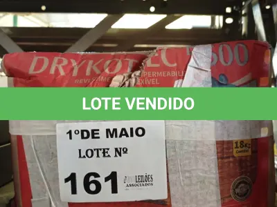 LOTE 161 - 01 CAIXA DE DRYKOTEC 5500, REVESTIMENTO IMPERMEABILIZANTE FLEXÍVEL. (NO ESTADO, LEILÃO NÃO TEM GARANTIA E NEM DEVOLUÇÃO, SUJEITO A POSSÍVEIS AVARIAS VISÍVEIS/OCULTAS E/OU AUSÊNCIA DE COMPONENTES).