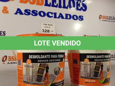 LOTE 328 - 02 BALDES DE DESMOLDANTE PARA FORMAS 3,6L. (NO ESTADO, LEILÃO NÃO TEM GARANTIA E NEM DEVOLUÇÃO, SUJEITO A POSSÍVEIS AVARIAS VISÍVEIS/OCULTAS E/OU AUSÊNCIA DE COMPONENTES).