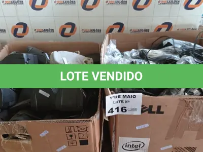 LOTE 416 - 01 LOTE COM GRANDE QUANTIDADE DE MOUSE, CABOS DE FORÇA E CAIXINHAS DE SOM PARA PC MARCAS E MODELOS DIVERSOS. (NO ESTADO, LEILÃO NÃO TEM GARANTIA E NEM DEVOLUÇÃO, SUJEITO A POSSÍVEIS AVARIAS VISÍVEIS/OCULTAS E/OU AUSÊNCIA DE COMPONENTES).