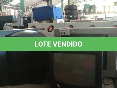 LOTE 438 - 03 TV’S DE TUBO MARCAS E MODELOS DIVERSOS. (NO ESTADO, LEILÃO NÃO TEM GARANTIA E NEM DEVOLUÇÃO, SUJEITO A POSSÍVEIS AVARIAS VISÍVEIS/OCULTAS E/OU AUSÊNCIA DE COMPONENTES).