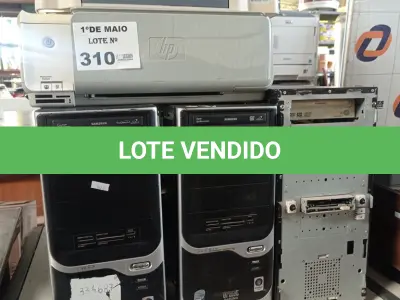 LOTE 310 - 03 CPU’S E 02 IMPRESSORAS MARCAS E MODELOS DIVERSOS PARA RETIRADA DE PEÇAS. (NO ESTADO, LEILÃO NÃO TEM GARANTIA E NEM DEVOLUÇÃO, SUJEITO A POSSÍVEIS AVARIAS VISÍVEIS/OCULTAS E/OU AUSÊNCIA DE COMPONENTES).