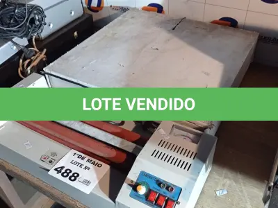 LOTE 488 - 01 GAVETA PARA CAIXA E 01 PLASTIFICADORA DE DOCUMENTOS. (NO ESTADO, LEILÃO NÃO TEM GARANTIA E NEM DEVOLUÇÃO, SUJEITO A POSSÍVEIS AVARIAS VISÍVEIS/OCULTAS E/OU AUSÊNCIA DE COMPONENTES).