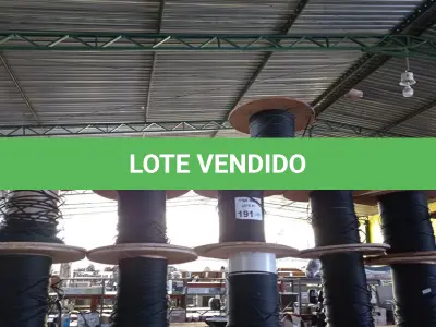 LOTE 191 - 01 LOTE COM VÁRIOS PEDAÇOS DE FIBRA ÓTICA. (NO ESTADO, LEILÃO NÃO TEM GARANTIA E NEM DEVOLUÇÃO, SUJEITO A POSSÍVEIS AVARIAS VISÍVEIS/OCULTAS E/OU AUSÊNCIA DE COMPONENTES).