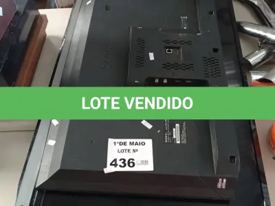 LOTE 436 - 02 TV’S MARCAS E MODELOS DIVERSOS PARA RETIRADA DE PEÇAS. (NO ESTADO, LEILÃO NÃO TEM GARANTIA E NEM DEVOLUÇÃO, SUJEITO A POSSÍVEIS AVARIAS VISÍVEIS/OCULTAS E/OU AUSÊNCIA DE COMPONENTES).