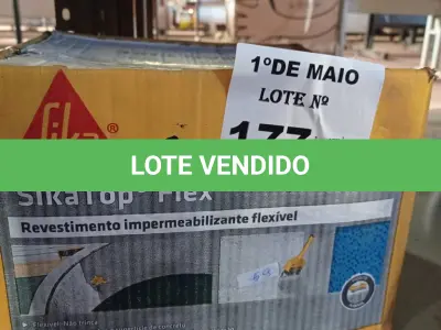 LOTE 177 - 01 CAIXA DE SIKA TOP FLEX, REVESTIMENTO IMPERMEABILIZANTE FLEXÍVEL. (NO ESTADO, LEILÃO NÃO TEM GARANTIA E NEM DEVOLUÇÃO, SUJEITO A POSSÍVEIS AVARIAS VISÍVEIS/OCULTAS E/OU AUSÊNCIA DE COMPONENTES).