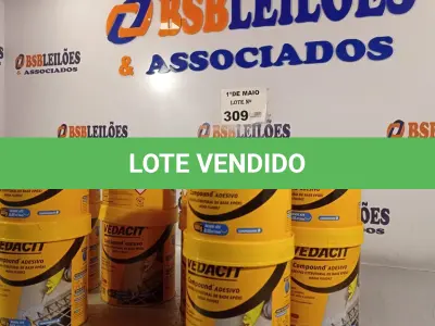 LOTE 309 - 06 LATAS DE ADESIVO ESTRUTURAL DE BASE EPÓXI MEDIA FLUIDEZ COMPONENTES A+B. (NO ESTADO, LEILÃO NÃO TEM GARANTIA E NEM DEVOLUÇÃO, SUJEITO A POSSÍVEIS AVARIAS VISÍVEIS/OCULTAS E/OU AUSÊNCIA DE COMPONENTES).