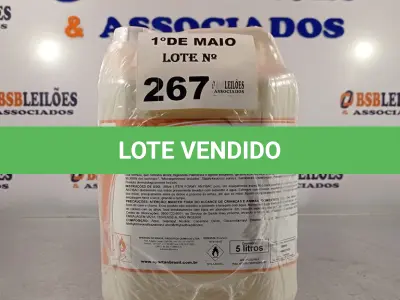 LOTE 267 - 02 GALÕES DE ESPUMA HIGIENIZADORA PARA ANTISSEPSIA INSTANTÂNEA DAS MÃOS 5L CADA. (NO ESTADO, LEILÃO NÃO TEM GARANTIA E NEM DEVOLUÇÃO, SUJEITO A POSSÍVEIS AVARIAS VISÍVEIS/OCULTAS E/OU AUSÊNCIA DE COMPONENTES).
