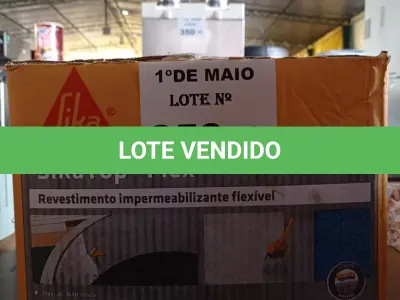 LOTE 359 - 01 CAIXA DE SIKA TOP FLEX, REVESTIMENTO IMPERMEABILIZANTE FLEXÍVEL. (NO ESTADO, LEILÃO NÃO TEM GARANTIA E NEM DEVOLUÇÃO, SUJEITO A POSSÍVEIS AVARIAS VISÍVEIS/OCULTAS E/OU AUSÊNCIA DE COMPONENTES).