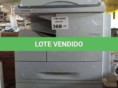 LOTE 368 - 01 IMPRESSORA MULTIFUNCIONAL MARCA SAMSUNG MODELO 6555NX. (NO ESTADO, LEILÃO NÃO TEM GARANTIA E NEM DEVOLUÇÃO, SUJEITO A POSSÍVEIS AVARIAS VISÍVEIS/OCULTAS E/OU AUSÊNCIA DE COMPONENTES).