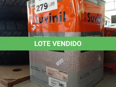 LOTE 279 - 01 LATA DE TEXTURATTO EFEITO BRILHO SUVINIL BASE 24KG. (NO ESTADO, LEILÃO NÃO TEM GARANTIA E NEM DEVOLUÇÃO, SUJEITO A POSSÍVEIS AVARIAS VISÍVEIS/OCULTAS E/OU AUSÊNCIA DE COMPONENTES).
