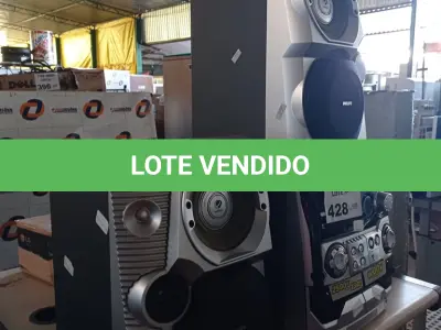 LOTE 428 - 01 APARELHO DE SOM 3X1 MARCA PHILIPS. (NO ESTADO, LEILÃO NÃO TEM GARANTIA E NEM DEVOLUÇÃO, SUJEITO A POSSÍVEIS AVARIAS VISÍVEIS/OCULTAS E/OU AUSÊNCIA DE COMPONENTES).
