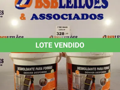 LOTE 328 - 02 BALDES DE DESMOLDANTE PARA FORMAS 3,6L. (NO ESTADO, LEILÃO NÃO TEM GARANTIA E NEM DEVOLUÇÃO, SUJEITO A POSSÍVEIS AVARIAS VISÍVEIS/OCULTAS E/OU AUSÊNCIA DE COMPONENTES).