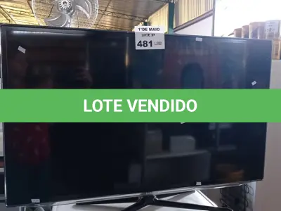 LOTE 481 - 01 TV SAMSUNG 40” POL PARA RETIRADA DE PEÇAS. (NO ESTADO, LEILÃO NÃO TEM GARANTIA E NEM DEVOLUÇÃO, SUJEITO A POSSÍVEIS AVARIAS VISÍVEIS/OCULTAS E/OU AUSÊNCIA DE COMPONENTES).