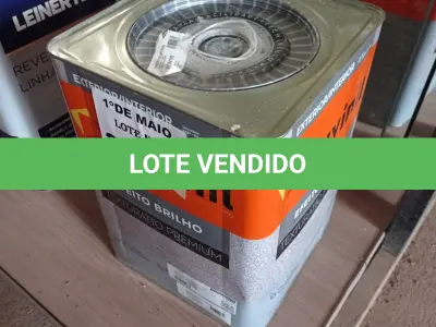 LOTE 250 - 01 LATA DE TEXTURATTO EFEITO BRILHO SUVINIL BASE 24KG. (NO ESTADO, LEILÃO NÃO TEM GARANTIA E NEM DEVOLUÇÃO, SUJEITO A POSSÍVEIS AVARIAS VISÍVEIS/OCULTAS E/OU AUSÊNCIA DE COMPONENTES).