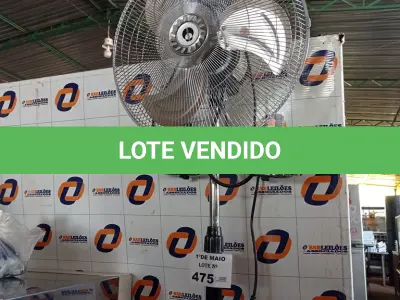 LOTE 475 - 01 VENTILADOR DE COLUNA. (NO ESTADO, LEILÃO NÃO TEM GARANTIA E NEM DEVOLUÇÃO, SUJEITO A POSSÍVEIS AVARIAS VISÍVEIS/OCULTAS E/OU AUSÊNCIA DE COMPONENTES).