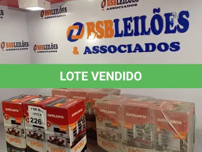 LOTE 226 - 09 KG DE REJUNTAMENTO EPÓXI SUPER JUNTA. (NO ESTADO, LEILÃO NÃO TEM GARANTIA E NEM DEVOLUÇÃO, SUJEITO A POSSÍVEIS AVARIAS VISÍVEIS/OCULTAS E/OU AUSÊNCIA DE COMPONENTES).