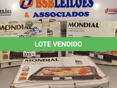 LOTE 333 - 03 CHURRASQUEIRAS MARCAS MONDIAL 127V. (NO ESTADO, LEILÃO NÃO TEM GARANTIA E NEM DEVOLUÇÃO, SUJEITO A POSSÍVEIS AVARIAS VISÍVEIS/OCULTAS E/OU AUSÊNCIA DE COMPONENTES).