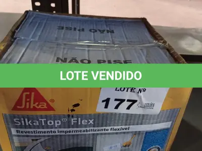 LOTE 177 - 01 CAIXA DE SIKA TOP FLEX, REVESTIMENTO IMPERMEABILIZANTE FLEXÍVEL. (NO ESTADO, LEILÃO NÃO TEM GARANTIA E NEM DEVOLUÇÃO, SUJEITO A POSSÍVEIS AVARIAS VISÍVEIS/OCULTAS E/OU AUSÊNCIA DE COMPONENTES).