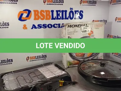 LOTE 188 - 01 CHURRASQUEIRA ELÉTRICA E 01 GRILL MARCA MONDIAL 127/110V. (NO ESTADO, LEILÃO NÃO TEM GARANTIA E NEM DEVOLUÇÃO, SUJEITO A POSSÍVEIS AVARIAS VISÍVEIS/OCULTAS E/OU AUSÊNCIA DE COMPONENTES).