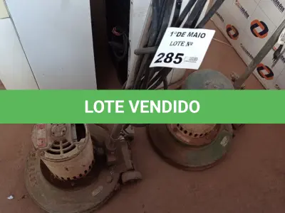LOTE 285 - 02 ENCERADEIRAS INDUSTRIAL PARA RETIRADA DE PEÇAS. (NO ESTADO, LEILÃO NÃO TEM GARANTIA E NEM DEVOLUÇÃO, SUJEITO A POSSÍVEIS AVARIAS VISÍVEIS/OCULTAS E/OU AUSÊNCIA DE COMPONENTES).