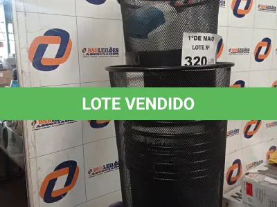 LOTE 320 - 01 LOTE COM VÁRIAS LIXEIRAS MARCAS E MODELOS DIVERSOS. (NO ESTADO, LEILÃO NÃO TEM GARANTIA E NEM DEVOLUÇÃO, SUJEITO A POSSÍVEIS AVARIAS VISÍVEIS/OCULTAS E/OU AUSÊNCIA DE COMPONENTES).
