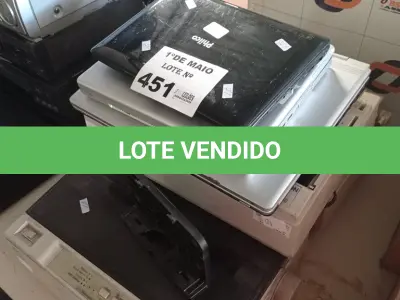 LOTE 451 - 03 IMPRESSORAS MATRICIAL, 02 NOTEBOOKS E 01 NETBOOK MARCAS E MODELOS DIVERSOS PARA RETIRADA DE PEÇAS. (NO ESTADO, LEILÃO NÃO TEM GARANTIA E NEM DEVOLUÇÃO, SUJEITO A POSSÍVEIS AVARIAS VISÍVEIS/OCULTAS E/OU AUSÊNCIA DE COMPONENTES).