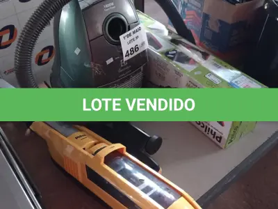 LOTE 486 - 03 ASPIRADORES DE PÓ MARCAS E MODELOS DIVERSOS. (NO ESTADO, LEILÃO NÃO TEM GARANTIA E NEM DEVOLUÇÃO, SUJEITO A POSSÍVEIS AVARIAS VISÍVEIS/OCULTAS E/OU AUSÊNCIA DE COMPONENTES).