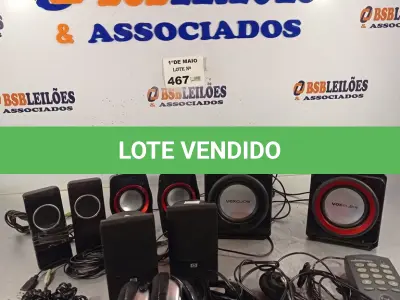 LOTE 467 - 01 LOTE COM VÁRIAS CAIXINHAS DE SOM MARCAS E MODELOS DIVERSOS. (NO ESTADO, LEILÃO NÃO TEM GARANTIA E NEM DEVOLUÇÃO, SUJEITO A POSSÍVEIS AVARIAS VISÍVEIS/OCULTAS E/OU AUSÊNCIA DE COMPONENTES).