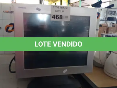 LOTE 468 - 04 MONITORES MARCAS E MODELOS DIVERSOS PARA RETIRADA DE PEÇAS. (NO ESTADO, LEILÃO NÃO TEM GARANTIA E NEM DEVOLUÇÃO, SUJEITO A POSSÍVEIS AVARIAS VISÍVEIS/OCULTAS E/OU AUSÊNCIA DE COMPONENTES).