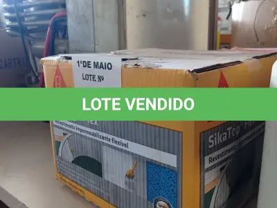 LOTE 301 - 01 CAIXA DE SIKA TOP FLEX, REVESTIMENTO IMPERMEABILIZANTE FLEXÍVEL. (NO ESTADO, LEILÃO NÃO TEM GARANTIA E NEM DEVOLUÇÃO, SUJEITO A POSSÍVEIS AVARIAS VISÍVEIS/OCULTAS E/OU AUSÊNCIA DE COMPONENTES).